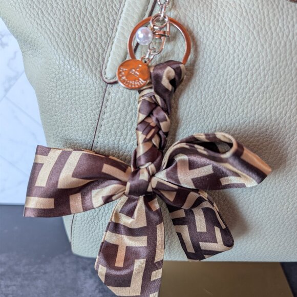 Coach Pebbled Leather Satchel with Strap & Bow Charm F28993 - Picture 3 of 16